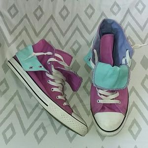 Converse double tongue hightops